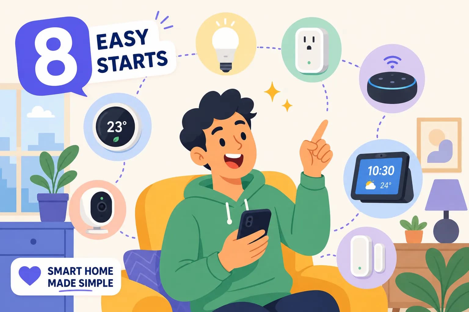 8 Easiest Smart Home Devices to Start With in 2026